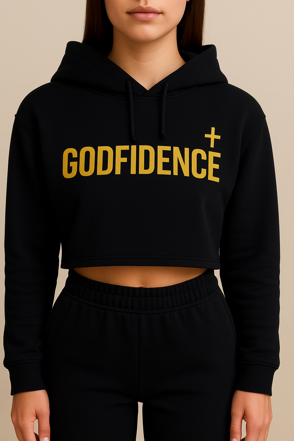 GODFIDENCE Women’s Cropped Hoodie